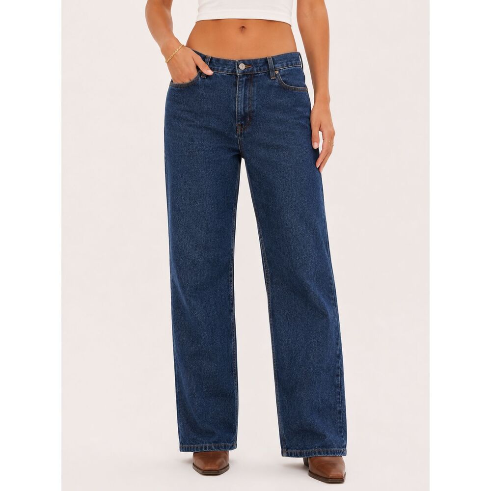 Natural Reflections Flannel Lined Jeans Dark Wash Straight Leg 10 Cottagecore